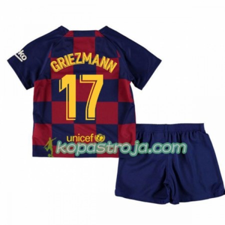 Billiga Fotbollströjor FC Barcelona Antoine Griezmann 17 Barn Hemma tröja 2019/20 Kortärmad